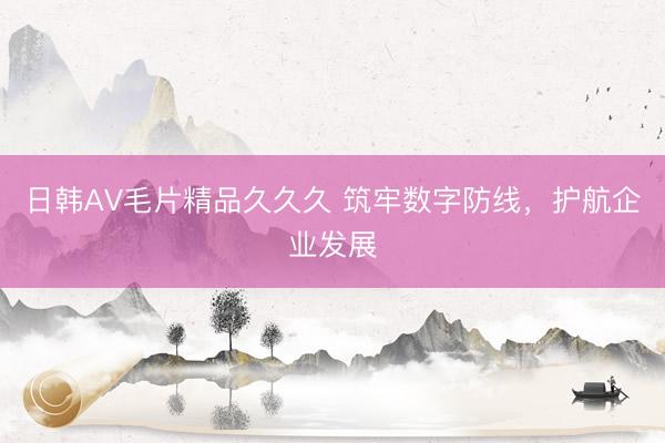 日韩AV毛片精品久久久 筑牢数字防线，护航企业发展