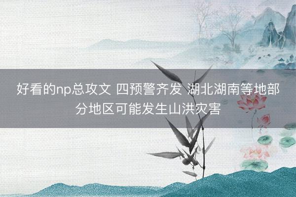 好看的np总攻文 四预警齐发 湖北湖南等地部分地区可能发生山洪灾害